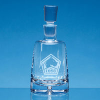 Personalised Bubble Base Round Decanter
